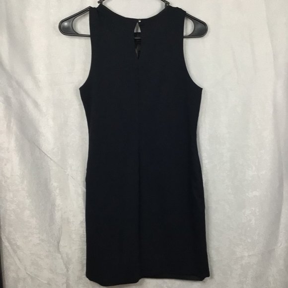 Monteau Los Angeles Sleeveless Mini Dress Keyhole Back/Front Black Medium - Picture 7 of 8